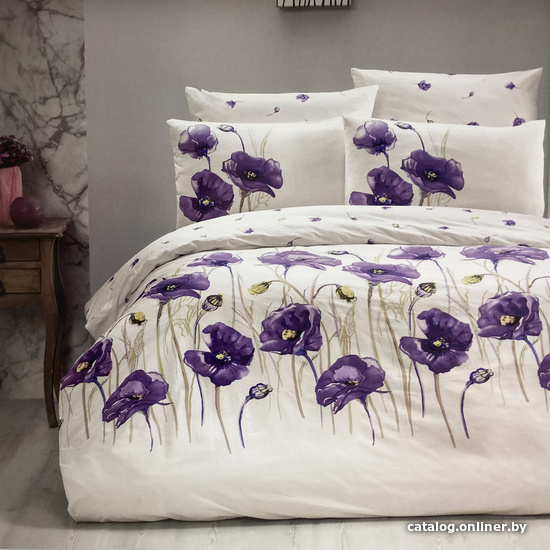 

Постельное белье Karven N023 Bozca Lilac (евро)
