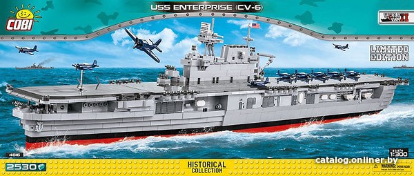 

Конструктор Cobi World War II 4816 USS Enterprise CV-6 Limited Edition