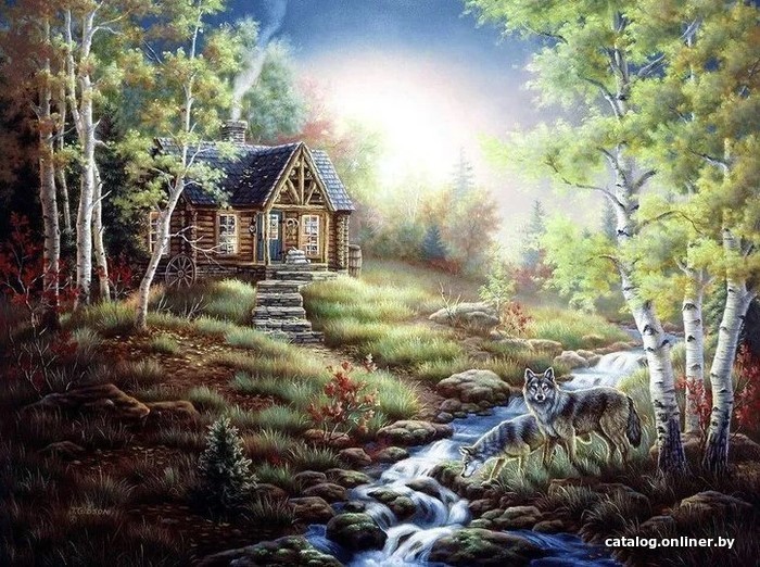

Картина по номерам PaintBoy Лесная хижина GX7619