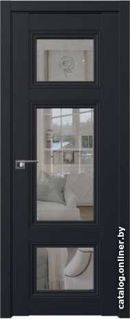 

Межкомнатная дверь ProfilDoors 2.105U 80x200 (черный матовый, стекло прозрачное)