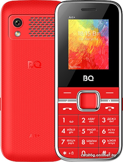 

Кнопочный телефон BQ-Mobile BQ-1868 Art+ (красный)