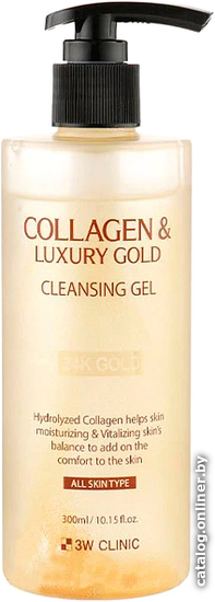 

3W Clinic Гель для душа Collagen & Luxury Gold Cleansing Gel (300 мл)