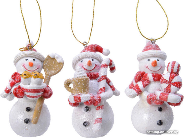 

Елочная игрушка Decoris Снеговик 530683
