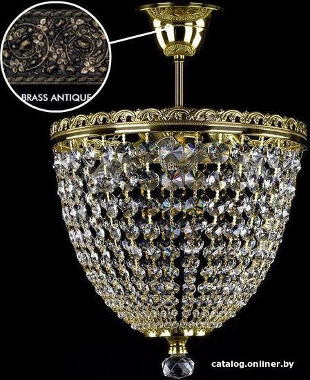 

Припотолочная люстра ArtGlass Fatima Ii. Brass Antique Ce