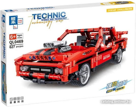 

Конструктор Zhe Gao QL0469 Спортивный автомобиль Dodge Challenger