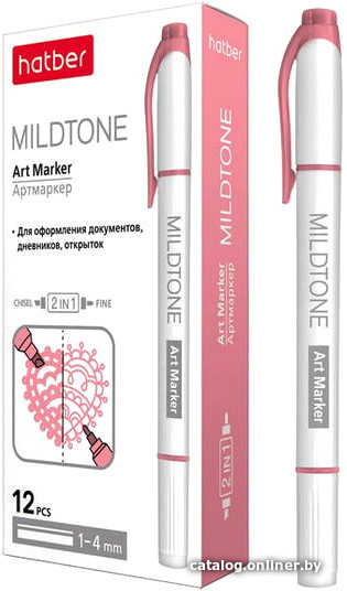 

Маркер художественный Hatber Mildtone Pastel HL_060863 (розовый)