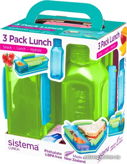 

Ланч-бокс Sistema Lunch 1595 (зеленый)