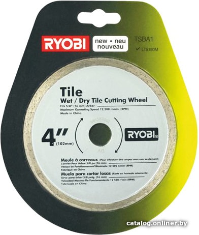 

Отрезной диск алмазный Ryobi TSBA1 5132002473
