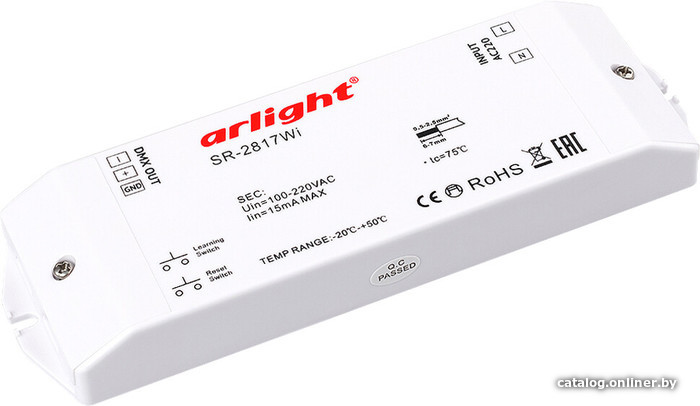 

Контроллер RGBW Arlight SR-2817 DMX SR-2817WI (220V, WiFi, 8 зон) 017609