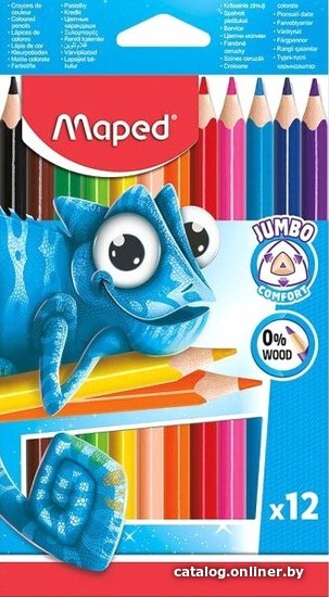 

Набор цветных карандашей Maped Jumbo 834352 (12 цв)
