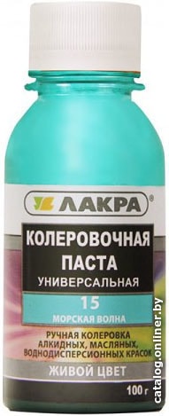 

Колеровочная краска Лакра №15 0.1 кг (морская волна)