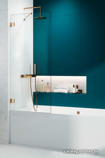 

Стеклянная шторка для ванны Radaway Essenza Pro Gold PNJ II 90