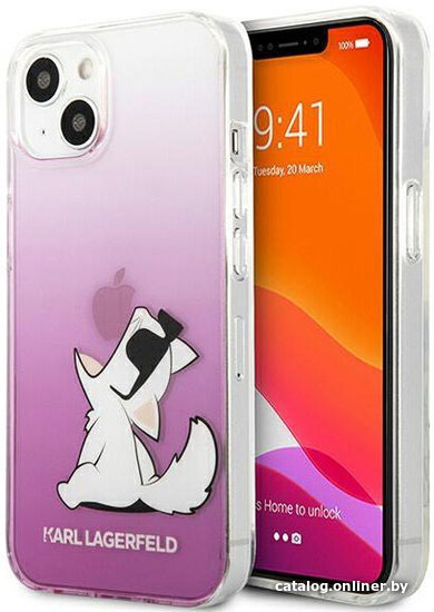 

Чехол для телефона CG Mobile Karl Lagerfeld для iPhone 13 mini KLHCP13SCFNRCPI