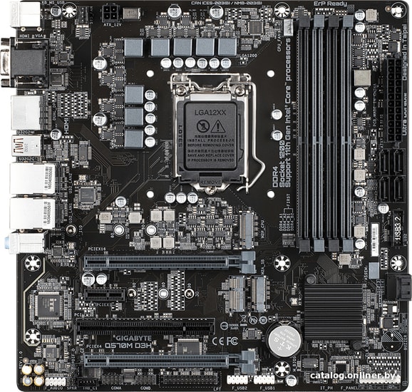 

Материнская плата Gigabyte Q570M D3H (rev. 1.0)