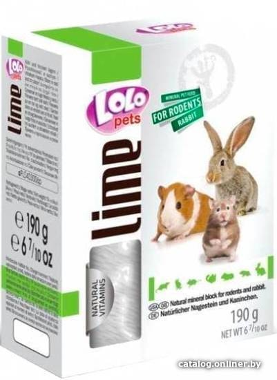 

Добавка для грызунов Lolo Pets Минеральный камень натуральный XL LO-71066 190 г
