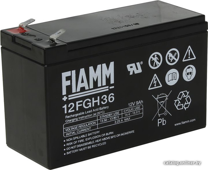 

Аккумулятор для ИБП FIAMM 12FGH36 (12В/9 А·ч)