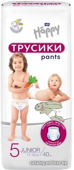 

Трусики-подгузники Bella Baby Happy Jumbo 5 Junior (40 шт)