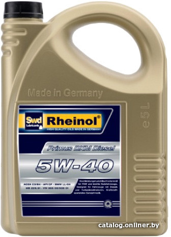 

Моторное масло Rheinol Primus DXM Diesel 5W-40 5л