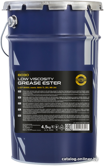 

Mannol Low Viscosity Grease Ester 4.5кг 9985/8030