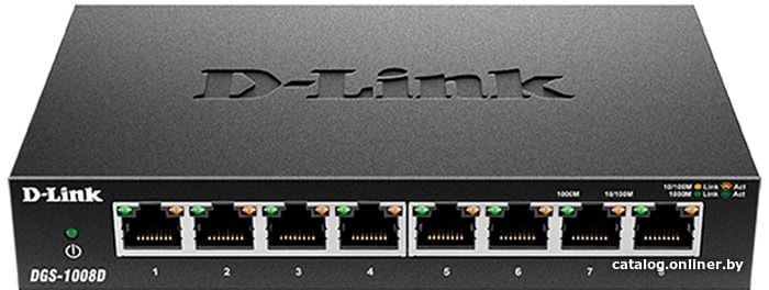 

Неуправляемый коммутатор D-Link DGS-1008D/J3B