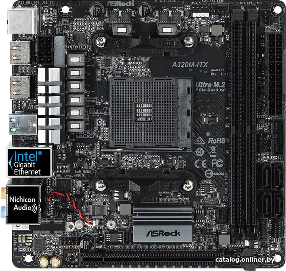 

Материнская плата ASRock A320M-ITX