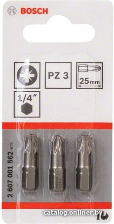 

Набор бит Bosch 2607001562 (3 предмета)