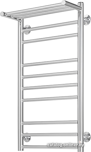 

Полотенцесушитель Олимп Лесенка прямая Люкс 40x80 (с полкой)