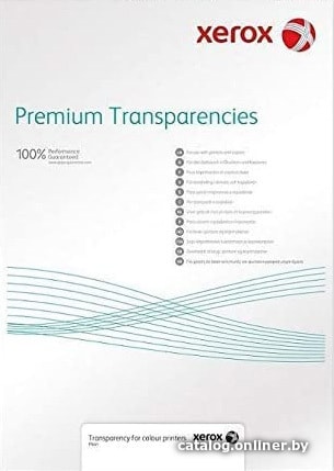 

Пленка для печати Xerox прозрачная A3, 100 г/м2, 100 л 003R98203