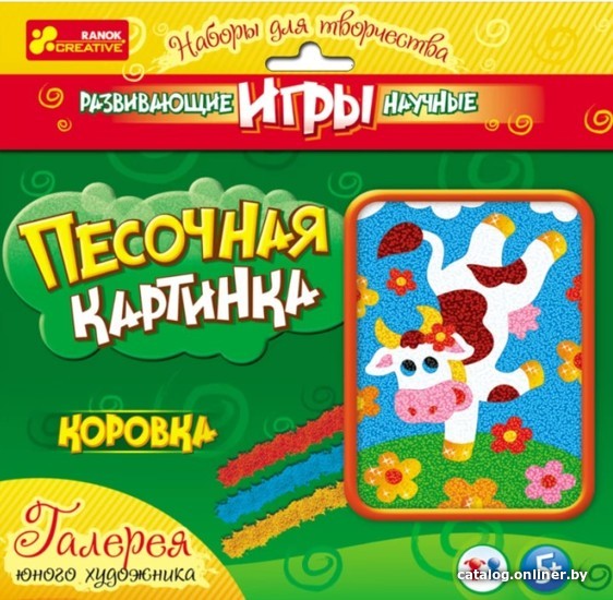 

Набор для создания поделок/игрушек Ranok-Creative Картинка из песка. Коровка 12100025Р