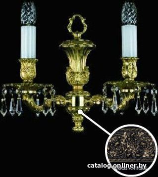 

Бра ArtGlass Isla Ii. Brass Antique Ce