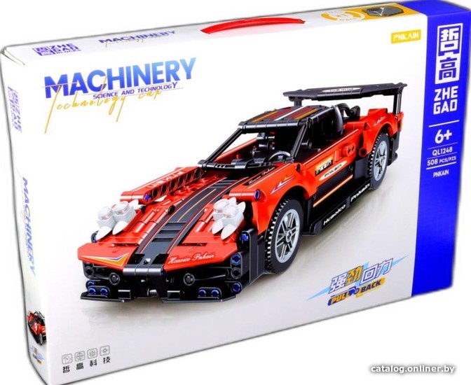 

Конструктор Zhe Gao Technics QL1248 Спорткар Pnkain