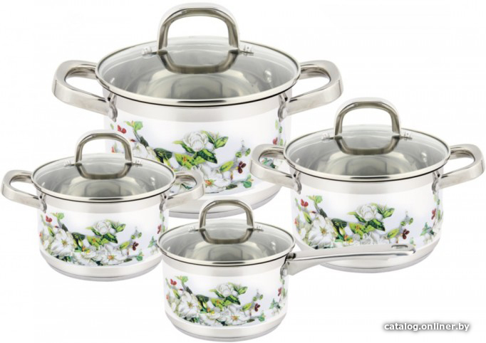 

Набор кастрюль Pomi d'Oro Fiore Gardenia P-640553