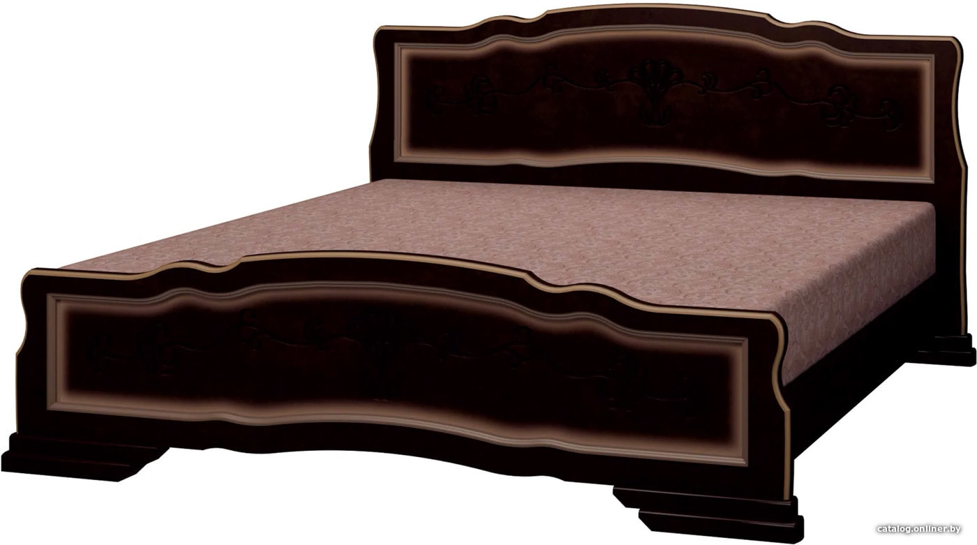 Кровать Карина-5 орех тёмный