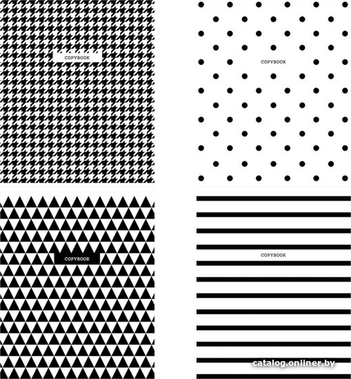 

Общая тетрадь ArtSpace клетка Узоры. BW Pattern Т96к_29824 (96 л)