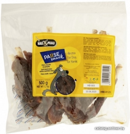 

Лакомство для собак Lolo Pets Утиное филе на палочке 0.5 кг