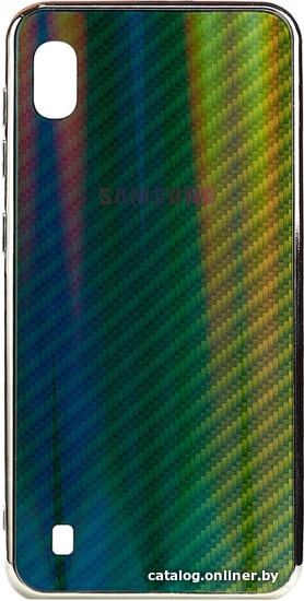

Чехол для телефона EXPERTS Aurora Glass для Samsung Galaxy A10 с LOGO (зеленый)
