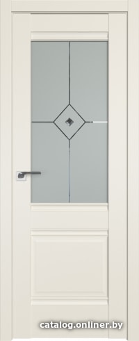 

Межкомнатная дверь ProfilDoors Классика 2U 70x200 (магнолия сатинат/матовое с прозрачным фьюз.)