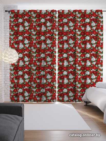 

Комплект штор JoyArty Рождественские цветы 1.45x2.65 м p_37144_145x265 (2 шт)