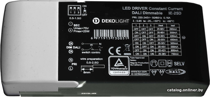 

Блок питания Deko-Light LED-Dasic, DIM, Multi CC, IE-25D 862191