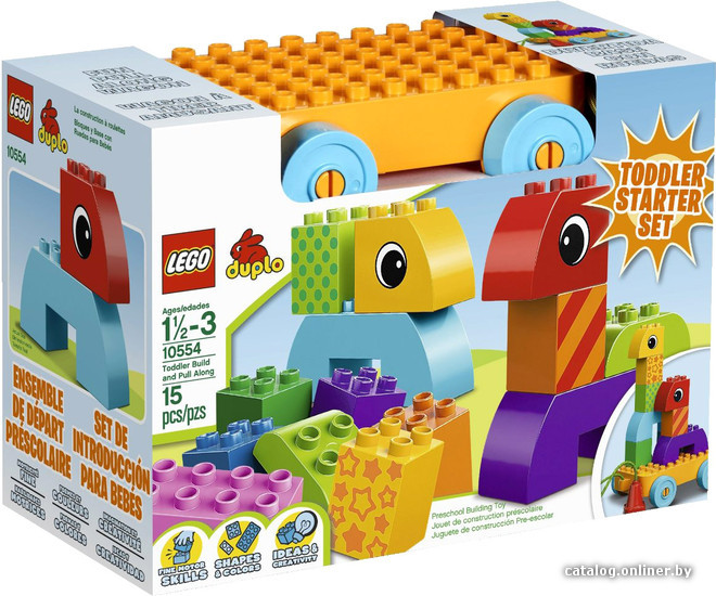 

Набор деталей LEGO 10554 Creative Play Toddler Build and Pull Along