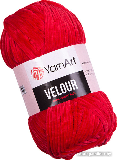 

Пряжа для вязания Yarnart Velour 846 100 г 170 м (красный)