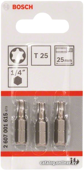 

Набор бит Bosch 2607001615 (3 шт)