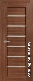 

Межкомнатная дверь Динмар S-6 70x200 (светлый орех/стекло сатин светлый)