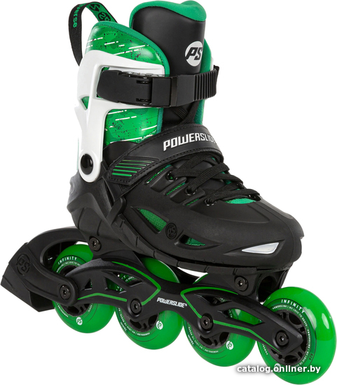 

Роликовые коньки Powerslide Phuzion Universe 4W Green 940690 (р. 33-36)