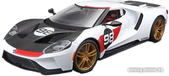 

Легковой автомобиль Maisto 2021 Ford GT Heritage 31390 (белый)