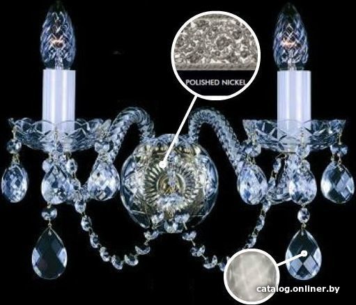 

Бра ArtGlass Mirka Ii. Full Cut Nickel Ce - 8006