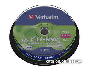 

CD-RW диск Verbatim 700Mb 12х 43480 (10 шт.)