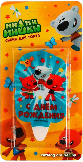 

Свеча для торта Чудо праздник С Днем Рождения Ми-ми-мишки CC-81104-HB-MIMI