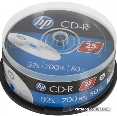 

CD-R диск HP 700Mb 52x 69311 (25 шт.)