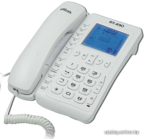 

Телефонный аппарат Ritmix RT-490 (белый)